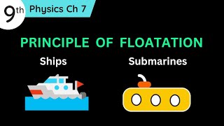 Principle of Floatation Class 9 Physics Chapter 7 [upl. by Beckman]