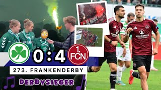 Fürth 04 Nürnberg  Stadionvlog  273 Frankenderby  1 FCN dominiert Fürth [upl. by Clardy]