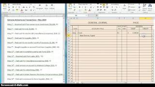 Recording Transactions into General Journal [upl. by Demha]
