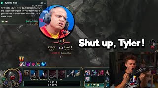 AI Tyler1 Makes Ludwig Lose His Mind While Playing League [upl. by Adeehsar]