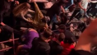 Railing collapses at UFC event in BC sending fans to ground [upl. by Ahsenek243]