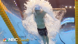 Underwater cam Leon Marchand a locomotive in 200 IM final at 23 World Championships  NBC Sports [upl. by Ecilef365]