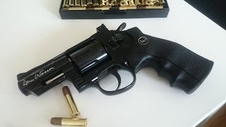 Airsoft  ASG Dan Wesson 25quot cal 6mm Revolver Black [upl. by Cioban]