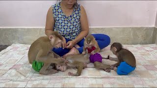 3 Siblings Come To Give Sister Sovanny Gently Comfort Make Girl Feel So Relaxing [upl. by Drofiar]