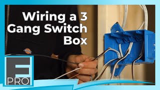 Setting Up Wires for Switches in a 3 Gang Switch Box [upl. by Mcnalley]