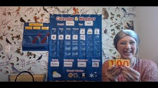 Calendar and Weather Feb 8 2024  The 100th Day of School [upl. by Enitsenrae]