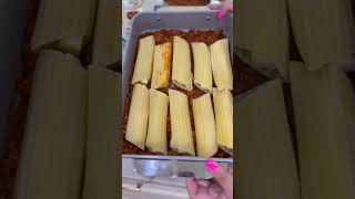 How to Make Easy String Cheese Stuffed Manicotti  Simple 6Ingredient Pasta Recipe [upl. by Walton]