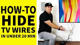 Hide Your TV Wires in Wall  In Under 20 Minutes [upl. by Lipski]