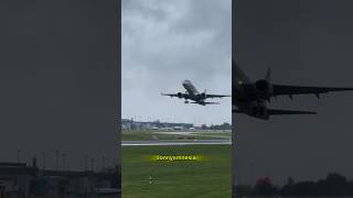 Eastern Airways Embraer E190 takeoff 15924 [upl. by Schulein]