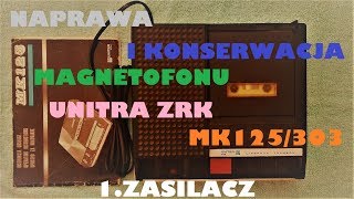 1Naprawa i konserwacja magnetofonu Unitra MK125303 Zasilacztape deck power supply Unitra MK125 [upl. by Ryann]