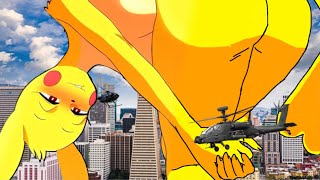 Giantess Pikachu Girl Rampage in City Audio Only [upl. by Aset270]