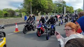 IOM TT 2024 Legacy Lap from the Grandstand 02062024 [upl. by Cuda]