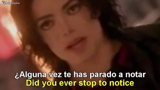 Michael Jackson  Earth Song Lyrics English  Español Subtitulado [upl. by Terzas]