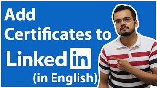 How to add certificates to your LinkedIn profile [upl. by Renraw]