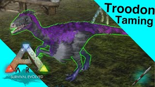 Ark Survival Evolved Mobile  Troodon Taming Tutorial [upl. by Birecree]