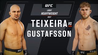 EA Sports UFC 3  Glover Teixeira vs Alexander Gustafsson  Gameplay HD 1080p60FPS [upl. by Maurits18]