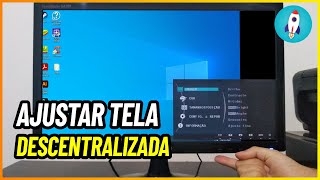 Como CENTRALIZAR A TELA DO PC no Windows  Tela Descentralizada Como Ajustar [upl. by Uase]