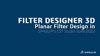 Planar Filter Models in CST Studio Suite [upl. by Norrabal]