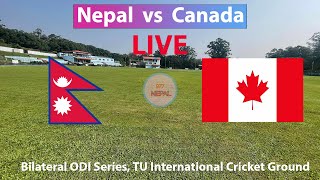 🔴LIVE Nepal vs Canada 2nd ODI Cricket Match Live [upl. by Stearne]