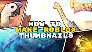 How to Make Roblox Thumbnails 2024 FREE [upl. by Ellerahs]