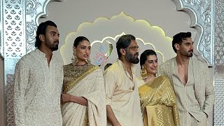 Sunil Shetty with family for the first time ￼ At anant Ambani Radhika merchant Wedding in Mumbai [upl. by Ibrab217]