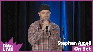 CONtv Live  Stephen Amell on Emily Betts Admirerers [upl. by Gnidleif]