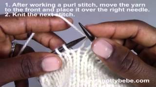 Yarn Over Needle YON [upl. by Mclyman]