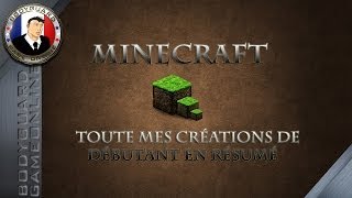 Minecraft Toute Mes Créations De Débutant En Résumé Sur Xbox 360 [upl. by Acnaiv]