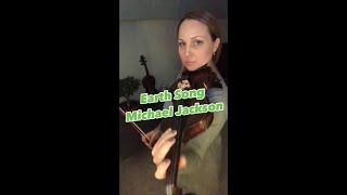 Earth Song  Violin Cover by Svetlana Surnina Michael Jackson Instrumental Version [upl. by Aerdnua578]