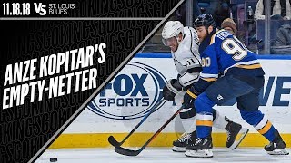 Anze Kopitar Scores an EmptyNetter in St Louis [upl. by Matronna]