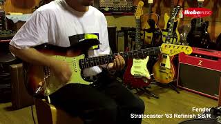 【池部楽器店】Fender Stratocaster 63 Refinish SBR [upl. by Loyce]