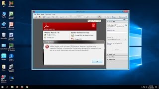 How to Fix PDF Reader Not Working In Windows 10817 Acrobat Reader DC [upl. by Neetsuj]