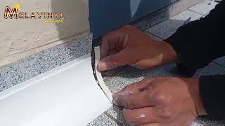 INSTALACIÓN DE ZÓCALO SANITARIO DE PVC PEGADO ATORNILLADO  MELAVINYL [upl. by Hedvah623]