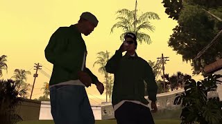 3 Delincuentes Lyrics english Delinquent Habits Relaxing Music Video GTA SA [upl. by Ranitta]