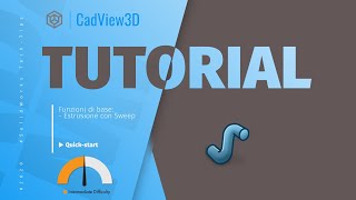 Solidworks Tutorial  Funzione Estrusione con Sweep [upl. by Eimme643]