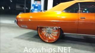 AcewhipsNET PSlims Candy Tangerine Chevy Vert on 30quot Girato Forgiatos [upl. by Middendorf]