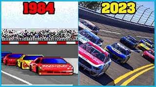 NASCAR VIDEO GAMES EVOLUTION 1984  2023 [upl. by Ecinehs]