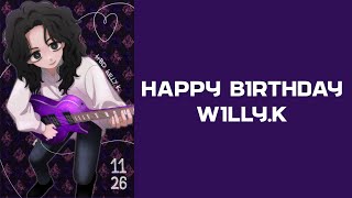 241126 HBD WILLY K 💜 SPEEDPAINTING [upl. by Leach]