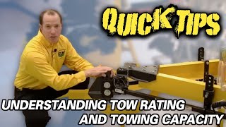 UNDERSTANDING TOW RATING amp TOWING CAPACITY  Petes RV Buyer Tips [upl. by Steck]