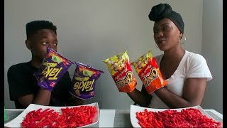 HOT CHEETOS AND TAKIS CHALLENGE [upl. by Espy]