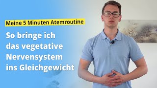 Wie 5 Min richtig atmen Deinen ganzen Stress verschwinden lässt  vegetatives Nervensystem [upl. by Attenauq]