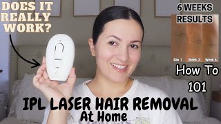 I TRIED ROSESKINCO LUMI IPL LASER HAIR REMOVAL For 6 Weeks Does it Work 4 Everyone Painful [upl. by Rasec]