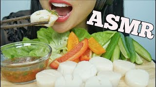 ASMR GIANT SCALLOPS EATING SOUNDS NO TALKING  SASASMR [upl. by Lohman]