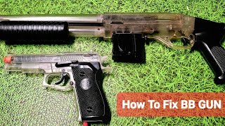 How To fix Airsoft BB Spring Powered Shot Guns M3000 amp Stringer P30 Magazine [upl. by Ahsain]