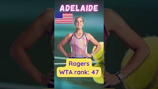 Tennis WTA Adelaide Begu vs Rogers Shorts [upl. by Tedra]