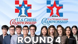 2024 US Chess Championships Round 4 [upl. by Liam947]