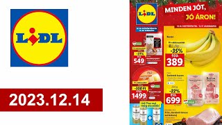 Lidl újság 20231214  akciós újság [upl. by Aneled]