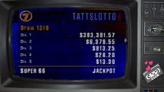 Seven Nightly News  Tattslotto Draw 1319 Damaged 1994 [upl. by Ojybbob717]