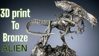 3D print to Bronze Alien Queen [upl. by Angadresma]