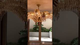 Golden Palm Brass Chandelier [upl. by Anytsirk]